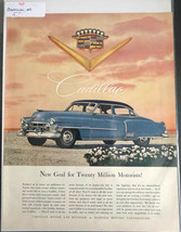 Vintage CADILLAC Car Print Ad &quot;New Goal for Motorists&quot; Art Poster For Framing - £3.72 GBP