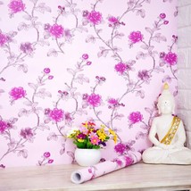 Wall Stickers Wallpaper  Room Flowers Decal Bedroom Decoration 45 x 500 Cm - £17.59 GBP