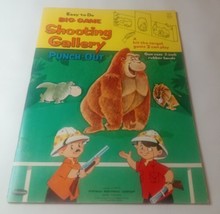 1963 Whitman EASY TO DO BIG GAME SHOOTING GALLERY Punch Out Book Unused 5A - $42.75