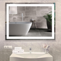 LED Mirror for Bathroom, 36X28 Inch Bathroom Vanity Mirror, Anti-Fog 600 - £162.38 GBP