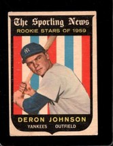 1959 TOPPS #131 DERON JOHNSON GOOD+ (RC) YANKEES *NY10735 - $3.43