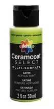 Delta Ceramcoat Select Multi-Surface Satin Paint, 04014 Gecko Green, 2 F... - £2.78 GBP