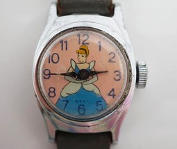 Timex Cinderella Walt Disney Mechanical Wind Up Watch for Parts or Repair - £11.72 GBP