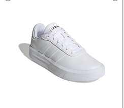 SZ 8 Adidas Court Platform Women&#39;s Sneakers Skateboarding Shoes White Tr... - $83.69 CAD