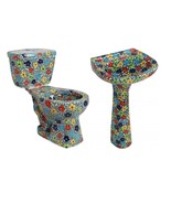 Mexican Talavera Ceramic Toilet Hand Painted  - Florecitas - - €1.032,90 EUR
