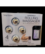 Total Vision Handheld Rolling Massager with Rejuvenating Lavender Oil - New - $282.35 MXN