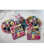 Barbie Birthday Party Supplies Including Plates Napkins Tablecloth Decor... - €17,32 EUR