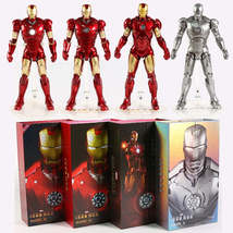 Marvel Iron Man Mark I Ii Iii Iv V Vi Vii Mk 2 3 4 5 6 7 Pvc Action Figure Colle - £22.20 GBP+