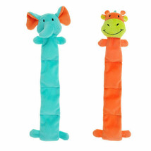 Dog Toys Safari Squeaker Mat Pals Stuffing Free Body 13.5&quot; Long Choose C... - $10.78+