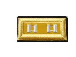 ARMY SHOULDER BOARDS STRAPS ARMORED CORPS CAPTAIN  PAIR FEMALE NIP - $17.95