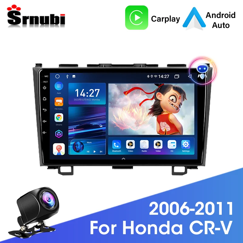 Srnubi 2din for Honda CR-V 3 RE CRV 2007 2008 2009 2010 2011 Android 12 Car - £88.27 GBP+