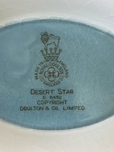 Vtg Royal Doulton Desert Star Atomic Era Gravy Sauce Boat Attached Under... - £117.67 GBP