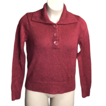 St. John&#39;s Bay Classy Pullover Sweater ~ Sz XL ~ Burgundy ~ Long Sleeve - £13.36 GBP