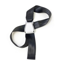Flybuckle Airplane Seat Belt Fashion Belt - Coal Black, X-Large - £11.00 GBP