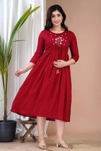 Attractive Pregnant / Maternity Women Kurti Gown Suit Easy baby Feeding ... - £29.36 GBP