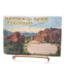 Vintage Souvenir Linen Postcard Folder, Garden of the Gods Colorado Images 1930s - £11.60 GBP