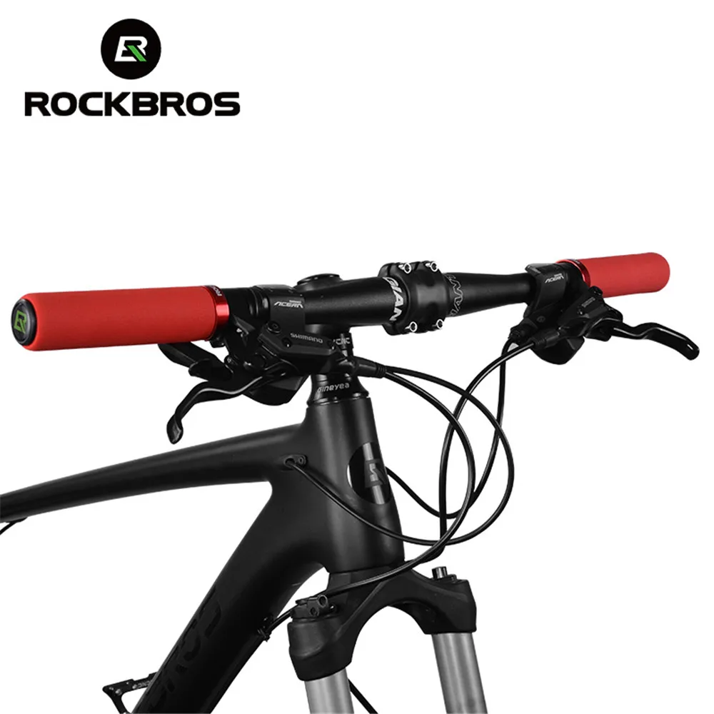 Sporting ROCKBROS Sponge Bicycle Grips MTB Handle Silicone Grip Anti-skid 3D All - £23.90 GBP