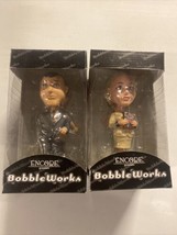 Encore Presents Bobbleworks Bobble Works Double Bobblehead Work/Play lot... - $24.75