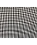 Fabric Piece Stretch Knit Black White Checked 15&quot; x 2.33 yards - £12.02 GBP