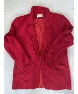 Pendleton Women's Virgin Wool Red Blazer Size 14 Vtg Jacket Sport Coat - $20.74