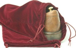 2 Shoe Boot STORAGE Bags travel protect Shoes Boots Burgundy Red Velvet ... - $563.14 MXN