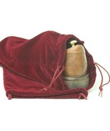 2 Shoe Boot STORAGE Bags travel protect Shoes Boots Burgundy Red Velvet ... - $561.79 MXN