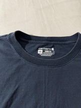 Carhartt Loose Fit Men's 2XL Short Sleeve Pocket Workwear Blue T-Shirt K87 NVY image 3