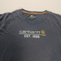 Carhartt K568 NVY Men's Blue Cotton T-Shirt Adult 2XL Graphic Tee Short Sleeve image 4