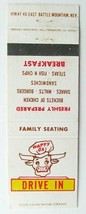 Happy Ox Drive In - Battle Mountain, Nevada Restaurant 20 Strike Matchbook Cover - £1.36 GBP