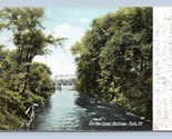 Ponte Sopra Canale Soffietti Falls Vermont VT 1907 Udb Cartolina P13 - $5.08