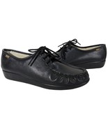SAS Siesta Black Womens Shoes Size 10 M Soft Leather San Antonio m88849472 - $63.39