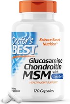 Doctor&#39;s Best Glucosamine Chondroitin Msm with OptiMSM Capsules, Supports Health - £29.56 GBP