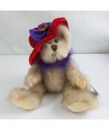 Ganz Garnette Red Hat Society Jointed Teddy Bear 12&quot; Plush With Tags - $13.57 CAD