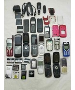 Vintage Lot Mobile Phones Retro Battery Nokia Samsung Untested Spares or... - £7.75 GBP