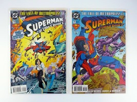 Action Comics #700,701 DC Comics Fall of Metropolis NM-NM+ 1994 - £2.31 GBP