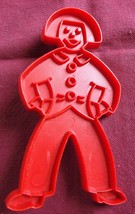 Vintage Tupperware Plastic Red Dutch Boy Christmas Cookie Cutter 5&quot; Tall... - $5.89