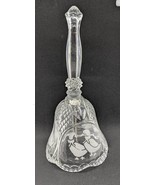 Vintage Clear Glass With Frosted Ducks Design 8&quot; Tall Bell - £7.84 GBP