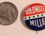 Goldwater Miller Pinback Button Political Vintage J3 - £5.52 GBP