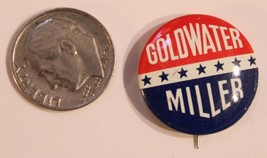 Goldwater Miller Pinback Button Political Vintage J3 - $6.92