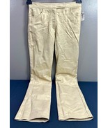 New With Tags DKNY Light Metallic Gold Fully Lined Leather Pants Size 6 ... - $101.53 CAD