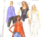 Butterick 4989 Miss Top Camisole Wrap Vest Pattern Size Xsm Sml Med Easy... - $4.84