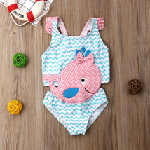 NEW Girls Blue Whale Swimsuit Bathing Suit 2T 3T 4T 5T 6 - £8.78 GBP