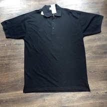 New With Tags Competition Black Short Sleeve Polo 2X - $12.88