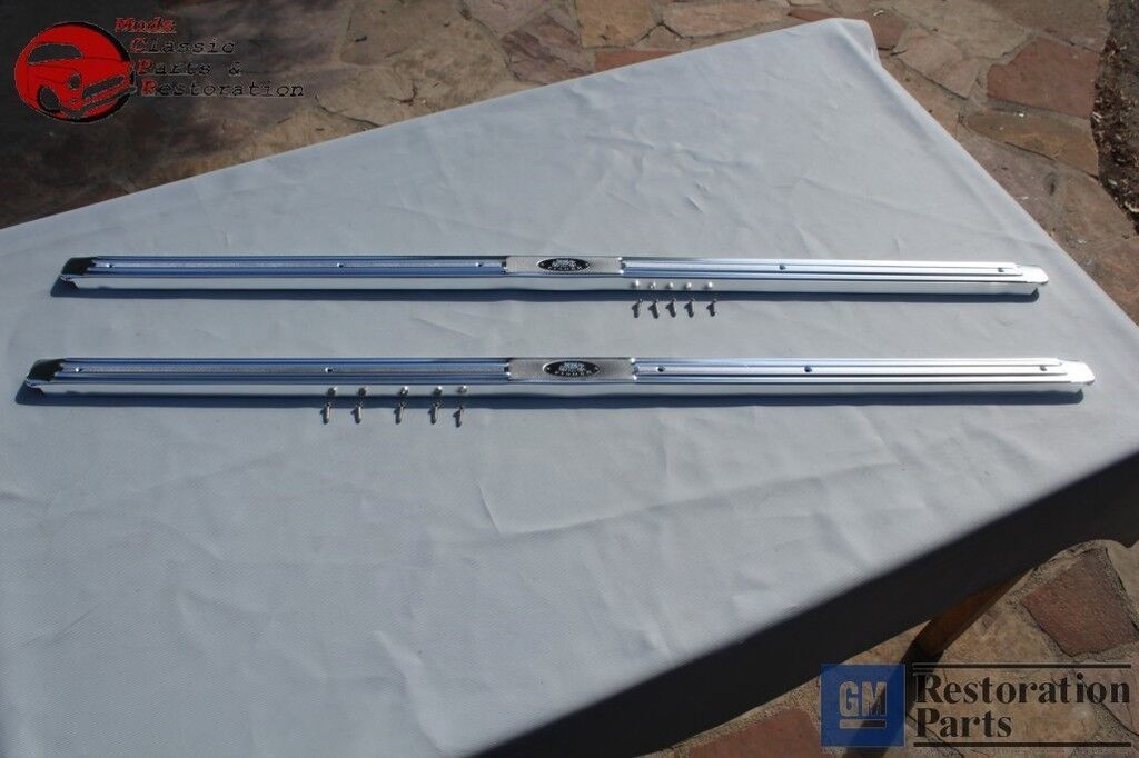 thumbnail image 2 of Door Sill Scuff Plate – 1971-1976 Chevy Impala Bel Air Caprice – GM 9873980, The Parts Place 2 of 5