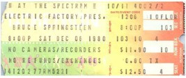 Vintage Bruce Springsteen Ticket Stub December 6 1980 Philadelphia Penns... - £27.25 GBP