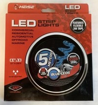 NEW Heise H-B535 3-Meters/16.4&#39; 300 Bulbs LED Adhesive Strip Light Blue - £14.99 GBP