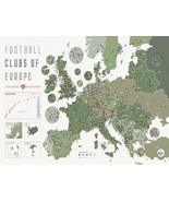 The Football Clubs Of Europe Oil Canvas Print Poster Wall Art  - $14.89+
