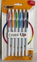BIC Cristal Up Ball Pen, Medium Point (1.2 mm), Assorted Colors, 6-Count - £7.75 GBP