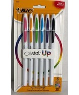 BIC Cristal Up Ball Pen, Medium Point (1.2 mm), Assorted Colors, 6-Count - £5.84 GBP