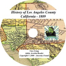 1889 History of Los Angeles County California CA - £4.58 GBP